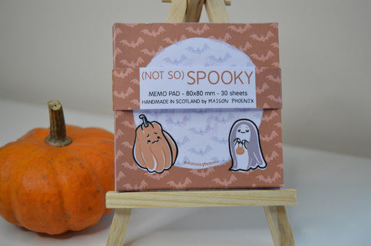 Halloween Pumpkin And Ghost Memopad (Orange) 1