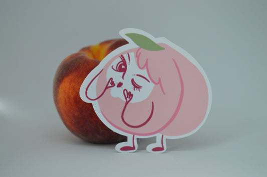 Peach Sticker 1