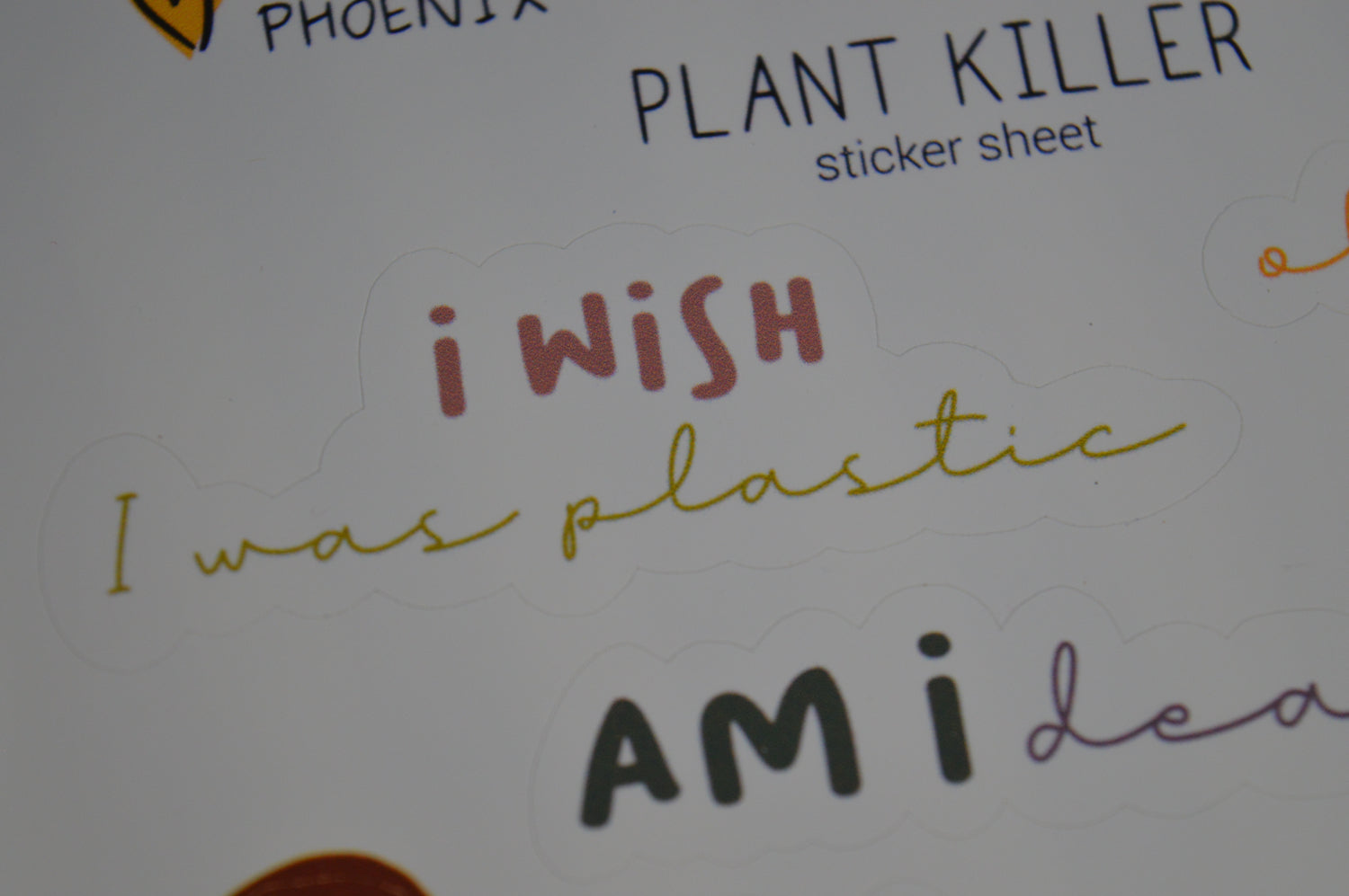 Plant Killer Sticker Sheet 2