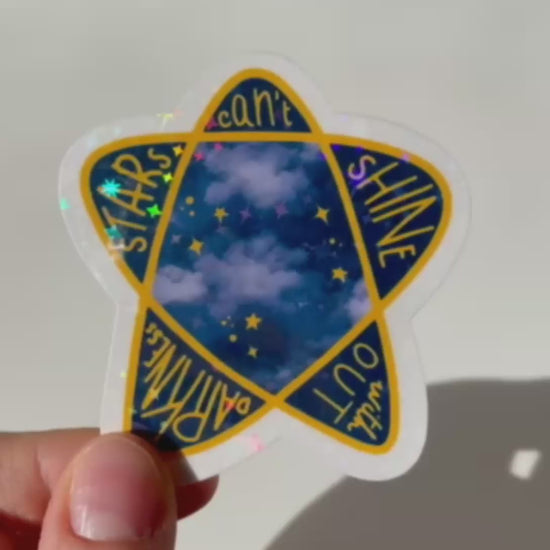 Holographic Star Sticker - Video