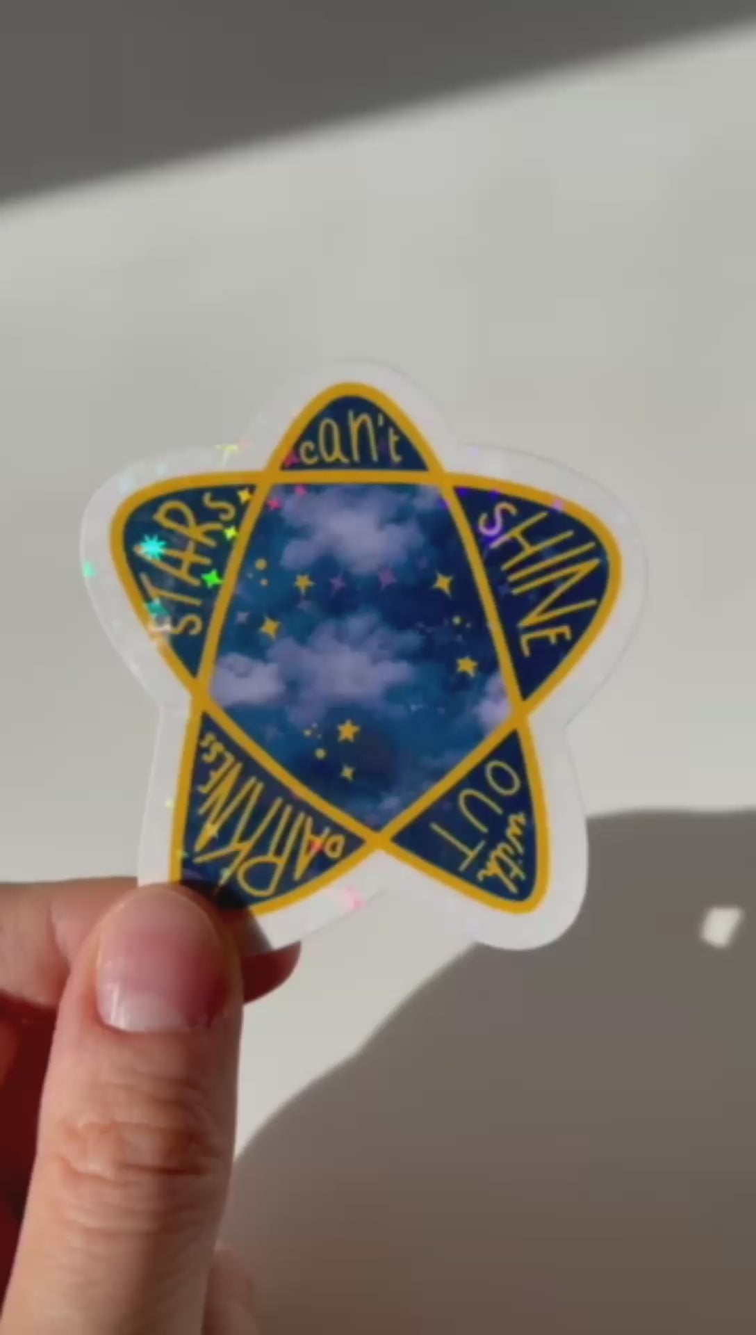 Holographic Star Sticker - Video