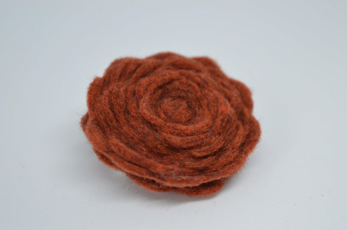 Ember Felt Flower Brooch