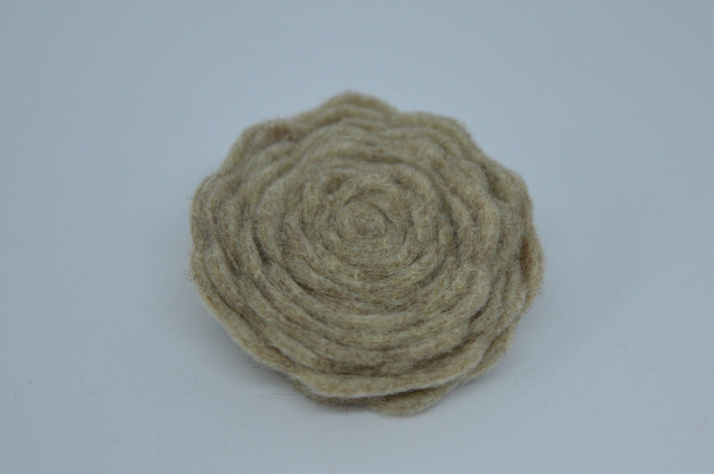 Sandstone Felt Flower Brooch