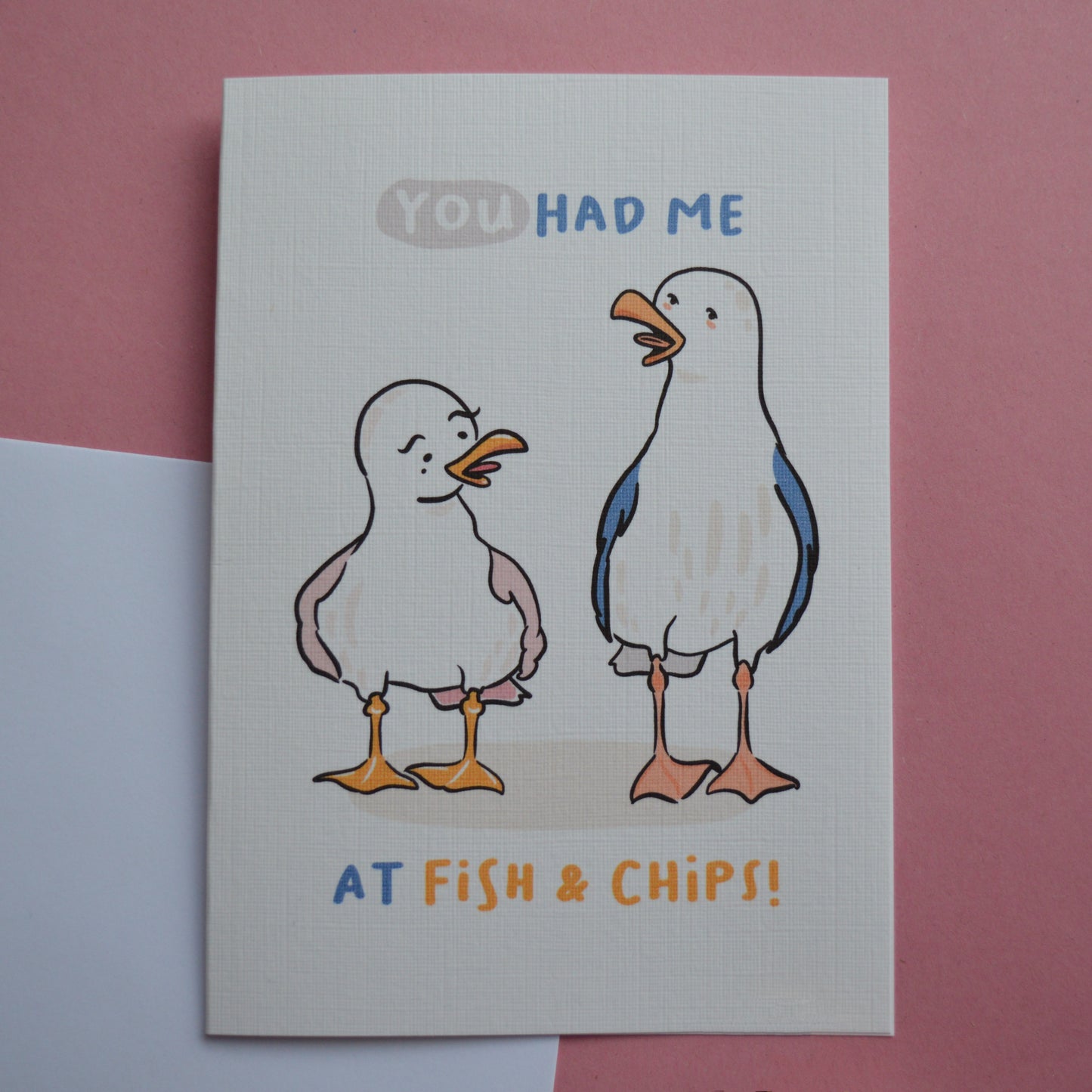 Nibbles & Yum Seagulls Greeting Card 1