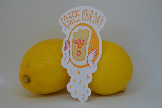 Sour Face Lemon Sticker 1