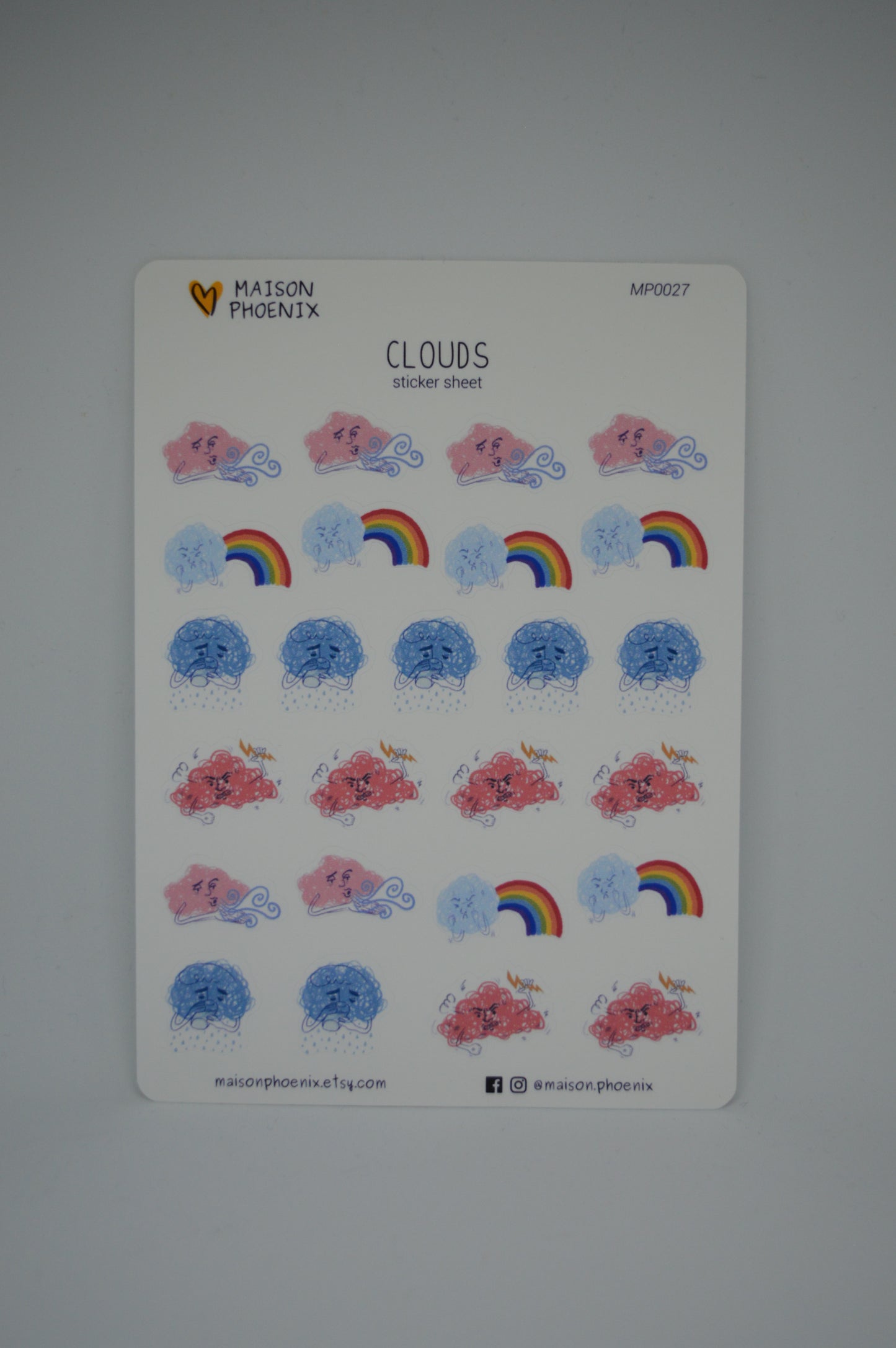 Clouds Sticker Sheet 6