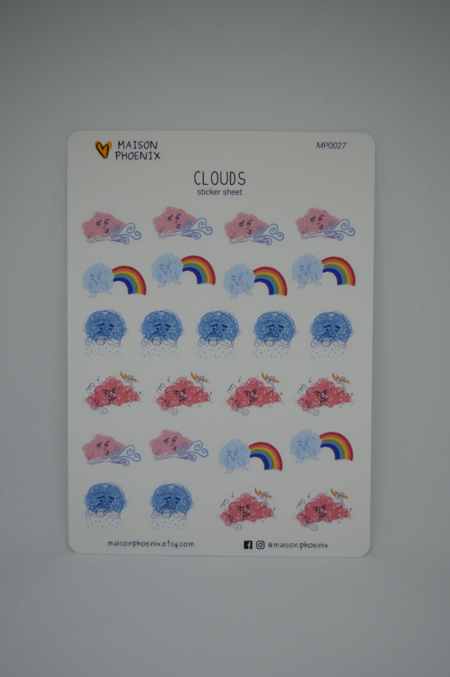 Clouds Sticker Sheet 6