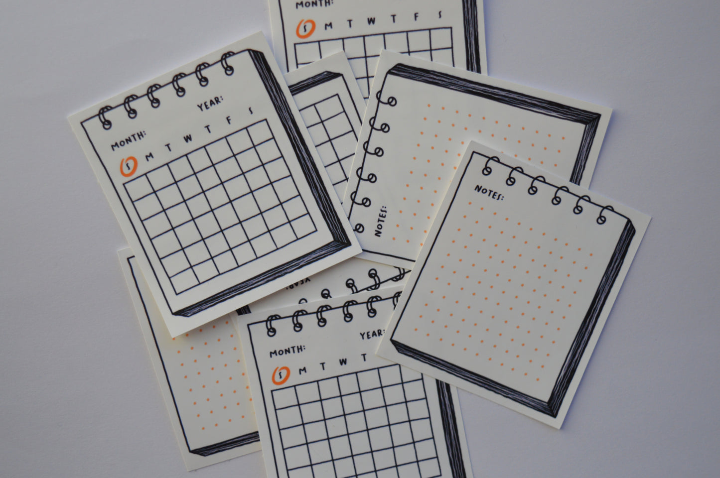 Undated Calendar Sticker Pack 9